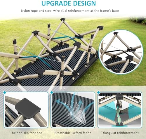 ATORPOK Oversized Camping Cot for Adults, Extra Wide 31.5'' Folding Bed - Image 5