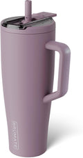 BrüMate Era Flip 40oz Tumbler with 100% Leakproof Covered Straw Lid | Hygienic Covered Straw | Insulated Stainless Steel Water Bottle with Handle | Cup Holder Friendly | BPA-Free (Lilac Dusk) by Br%C3%BCMate