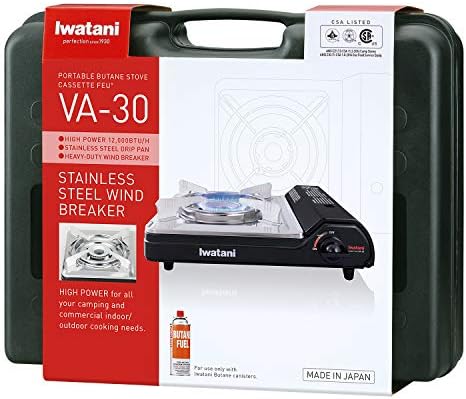 Iwatani Cassette Feu Butane VA-30 Camp Stove, one, BLACK - Image 2