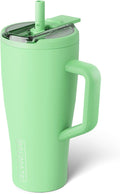 BrüMate Era Flip 30oz Tumbler with 100% Leakproof Covered Straw Lid | Hygienic Covered Straw | Insulated Stainless Steel Water Bottle with Handle | Cup Holder Friendly | BPA-Free (Kiwi) by Br%C3%BCMate