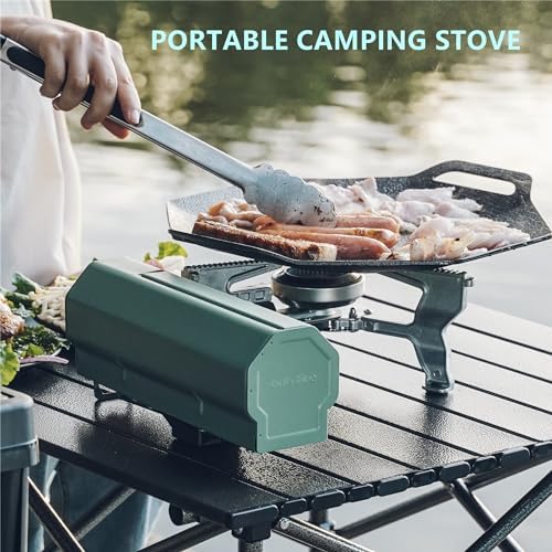 Foldable Gas Camping Stove with Bottle Opener, Backpacking Tool, GS330 - Image 5