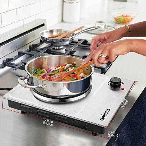CUSIMAX Electric Hot Plate, 1500W Single Burner, Hot Plate for Cooking - Image 5