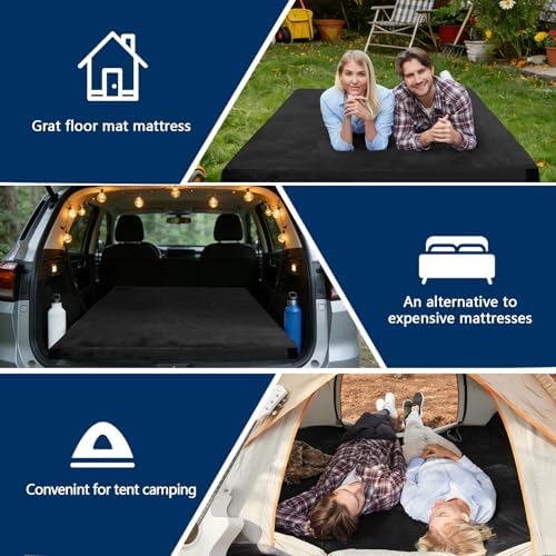 CYMULA Memory Foam Camping Mattress Pad, CertiPUR-US Sleeping Mat, Portable Roll Up Mattress for Adults, Camping Bed Pads for Sleepover, Car Bed with Travel Bag - Image 4
