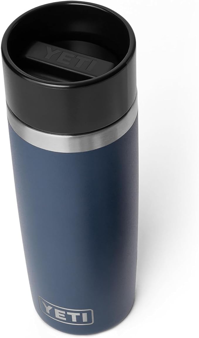 YETI Rambler 16 oz Travel Bottle, Stainless Steel, Vacuum Insulated with Leakproof Commuter Cap, Navy by YETI