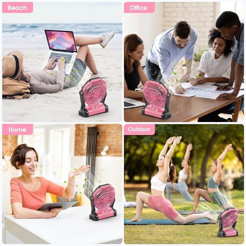 Portable Fan Rechargeable 20000mAh Cordless Battery Powered Camping Fan - Image 7