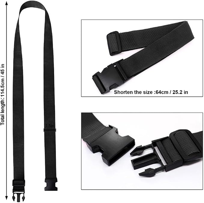 4Pack Luggage Straps Add Bag Luggage Straps to Connect Two Suitcases, - Image 4