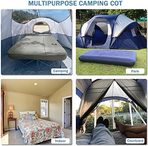 KAMPKEEPER Camping Cot for Adults with Air Mattress, No Air Pump - Image 6