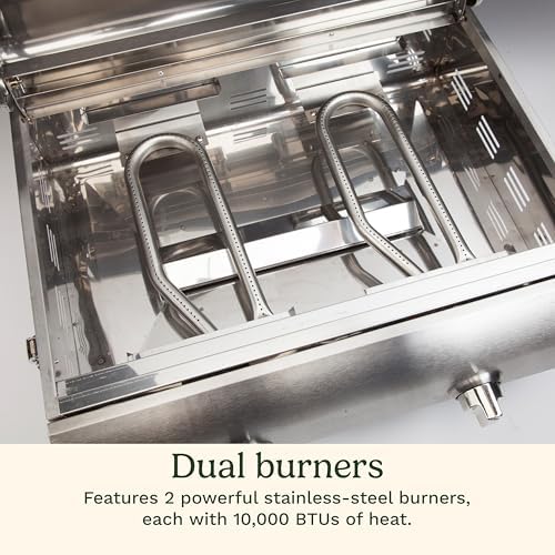 Cuisinart Outdoor Gas Grill, 20,000 BTU, Portable, 2-Burner - Image 4