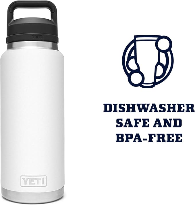 YETI Rambler 36 oz Bottle, Vacuum Insulated, Leakproof, Stainless Steel with Chug Cap | Vacuum Insulated, Leakproof, with Chug Cap - Image 6