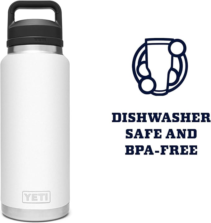 YETI Rambler 36 oz Bottle, Vacuum Insulated, Leakproof, Stainless Steel with Chug Cap | Vacuum Insulated, Leakproof, with Chug Cap - Image 6