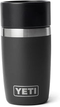 YETI Rambler 8 oz Travel Bottle, Stainless Steel, Vacuum Insulated with Leakproof Commuter Cap, Black by YETI