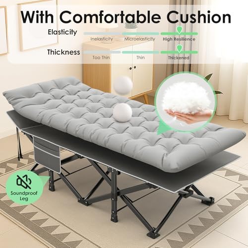 Suteck Camping Cot, 32In XXL Heavy Duty Sleeping Bed for Adults - Image 5