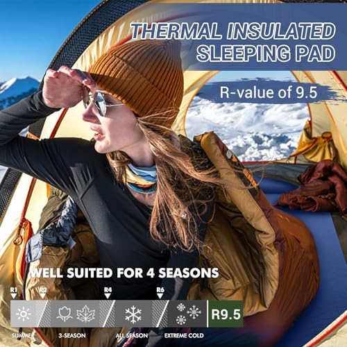 Elegear CumbreX™ Self Inflating Sleeping Pad with Pillow 3.15" Memory Foam - Image 4