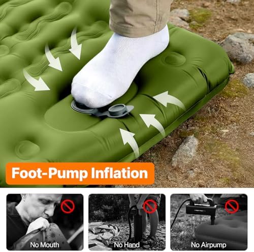 OGERY Sleeping Pad, Ultralight Inflating Camping Pad with 6" Extra-Thick - Image 4