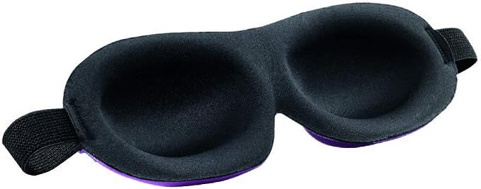 Bucky Ultralight Comfortable Contoured Travel and Sleep Eye Mask, Aqua Eyelash - Image 2