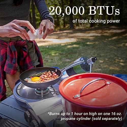 Coleman Fold ‘N Go 2-Burner Propane Stove, Dual Adjustable Burners with 20,000 BTUs of Power & InstaStart Ignition, Great for Camping, Tailgating, Grilling, & More - Image 6