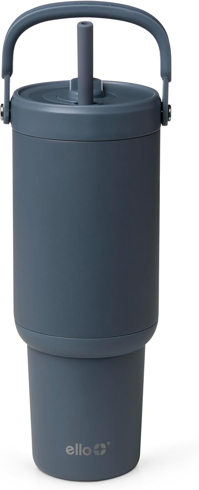 Ello Oasis Go+ 32oz Tumbler with Top Handle and Retracting Straw | Reusable Insulated Stainless Steel Cup, 100% Leakproof Water Bottle, 24 Hours Cold, Cup Holder Friendly For Travel | Horizon by Ello