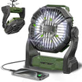 CONBOLA Portable Fan Rechargeable, 25400mAh Cordless Battery Powered Fan with LED Lantern, USB C Battery Operated for Travel Bedroom Home Camping Tent Office Beach Desk Fishing Table by CONBOLA