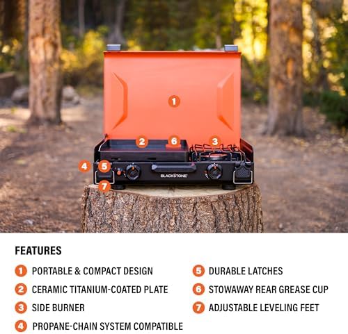 Blackstone® 2364 12" x 14" Camping Griddle with Side Burner - Image 4