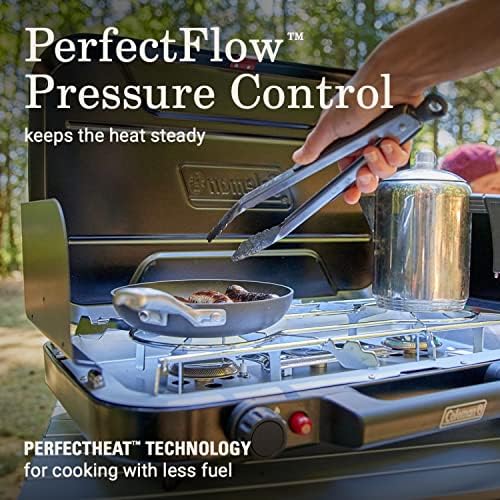 Coleman Classic 3-Burner Propane Camping Stove with InstaStart Ignition, Portable Cooktop with 3 Adjustable Burners & 28,000 BTUs of Power for Camping, Tailgating, Grilling, Hunting & More - Image 6