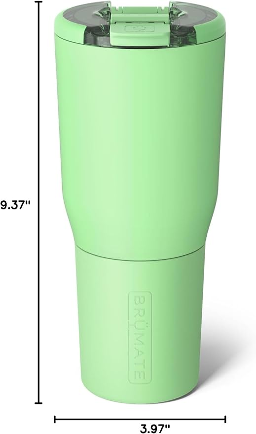 BrüMate Nav 35oz 100% Leak Proof Insulated Travel Tumbler with Magnetic BevLock™ Lid - Double Wall Cup-Holder Friendly Stainless Steel Mug (Kiwi) - Image 7