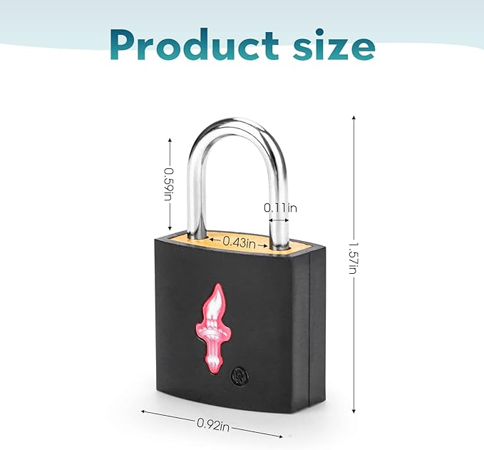 TSA Approved Locks for Luggage Set of 8 TSA Accepted Key Travel Suitcase Locks - Image 2