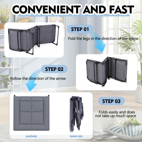 Folding Camping Cot for Adults,Adjustable Sleeping Cot with Mattress - Image 3
