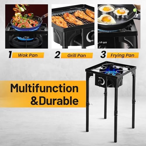 Outdoor Camping Stove, 130000 BTU Single Burner - Image 5
