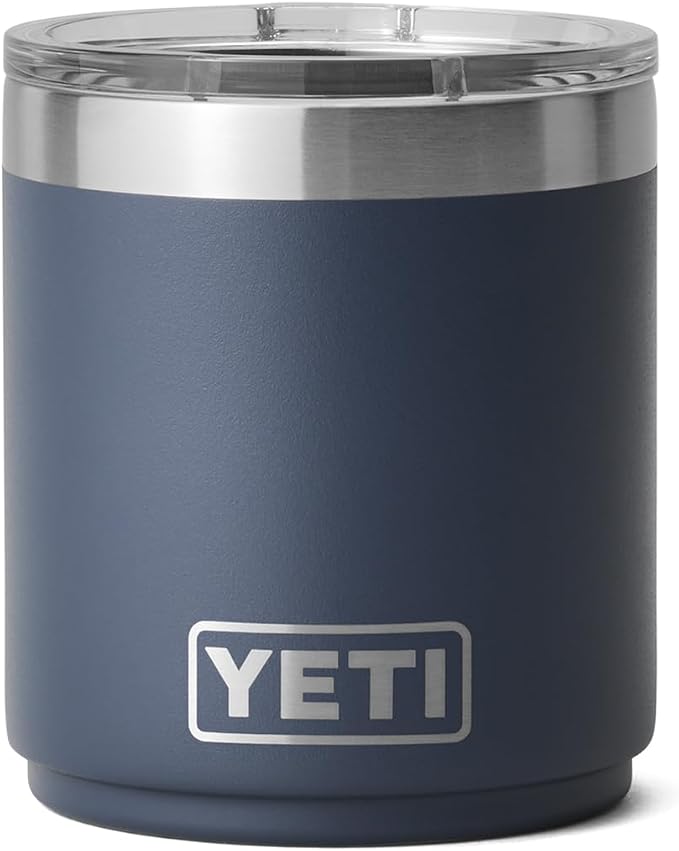 YETI Rambler 10 oz Stackable Lowball 2.0, Vacuum Insulated, Stainless Steel with MagSlider Lid, Navy by YETI