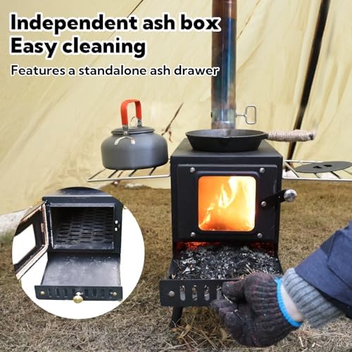 Huskfirm Wood Burning Stove, FoldingTent Stove for Heating - Image 4
