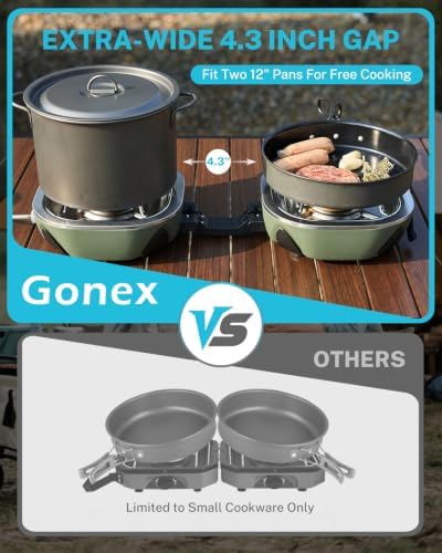 Gonex Propane Camping Stove, 2-Burner Portable Camp Stove, 20,000 BTU - Image 6