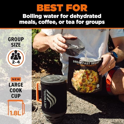 Jetboil Flash Portable Fast Boil Stove for Camping and Backpacking with 1-Step Auto Ignition, Propane/Isobutane Burner with Cooking Cup - Image 3