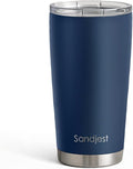 SANDJEST Navy Tumbler 20oz Stainless Steel Double Wall Vacuum Insulated, Travel Coffee Cup, Gifts for Men Women Birthday Christmas by SANDJEST