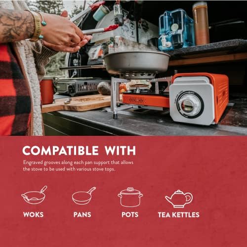 Gas One GS-8300 - Camp Stove Compact Butane Stove with Carrying Case - Foldable Portable Stove - Image 3