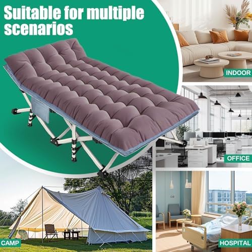 32" Width 2 Pack XXL Cot, Camping Cot with Mattress Comfortable - Image 6