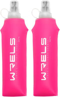 Folding Soft Flask Portable Collapsible Running Lightweight Water Bottle by WRELS