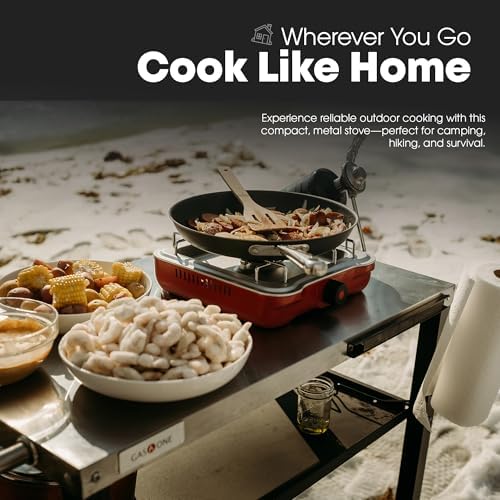 GasOne Single Propane Burner Camp Stove – 10,000BTU Portable Stove Propane Grill with Removable Cooking Grid – Large Easy to Use Knob – Carry Case Included - Image 6