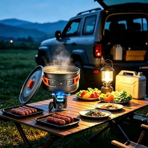 THTYBROS Alcohol Stove Set with Foldable Stand Camping Stove - Image 6