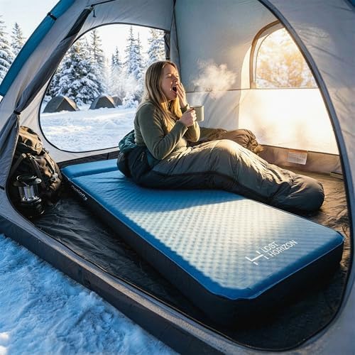 Lost Horizon Self-Inflating Foam Camping Mattress, Single, 3" Thick - Image 4
