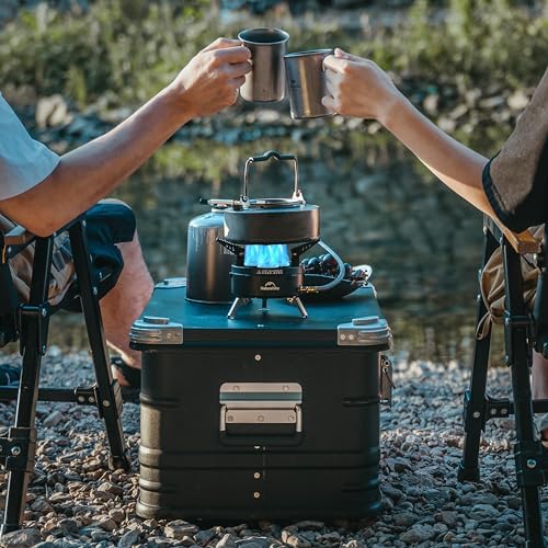 Naturehike Camping Gas Stove for IGT Table, Portable Isobutane Stove with Storage Bag & Foldable Brackets, 3 Burners Camp Stove for Outdoor Car Camping Cooking Tailgating - Image 6