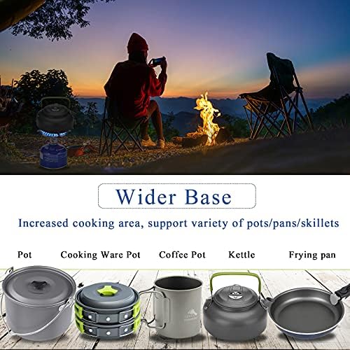 Small Backpacking Stove Portable Camping Stove Burner with Butane Adapter - Image 5