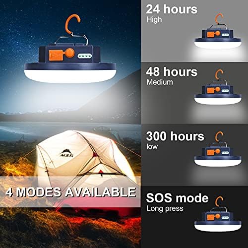 3000LM Flashlight Portable LED Camping Lantern Light 15W with Digital Display and Magnet , IPX5 Waterproof Tent Lights Light for Parents Christmas Gift - Image 4