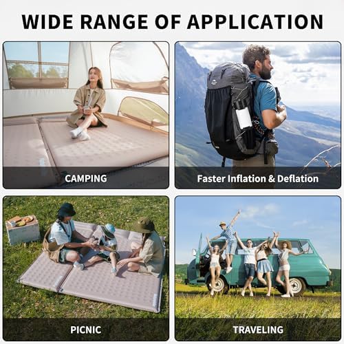 Naturehike Connectable Self Inflating Sleeping Pad, 2.36" Memory Foam Camping Pad, Backpacking Camping Mattress Pad for Tent, Travel, Car, Hammock - Image 6