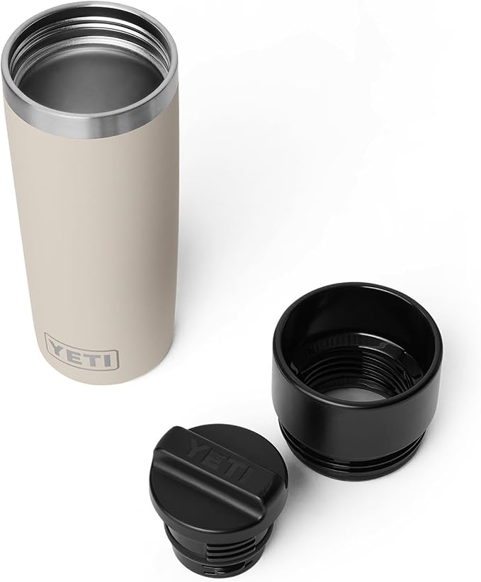 YETI Rambler 16 oz Travel Bottle, Stainless Steel, Vacuum Insulated with Leakproof Commuter Cap, Cape Taupe - Image 3