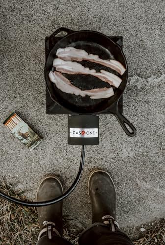 GasOne High Pressure Single Propane Burner - Outdoor Cooking with Heat Shield and Guard – Propane Burner Head for Camping, Tailgating, Seafood Boil, Home Brewing - Patented - Image 5