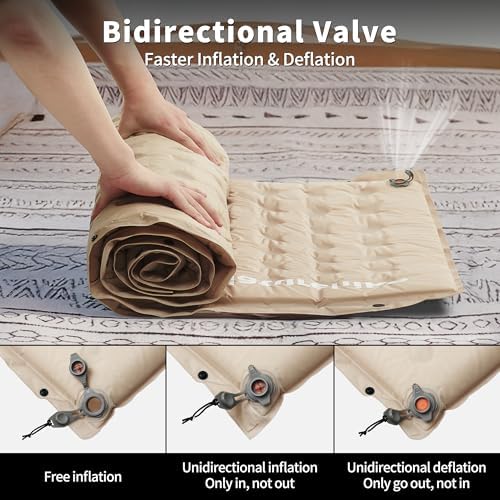 Naturehike Connectable Self Inflating Sleeping Pad, 2.36" Memory Foam Camping Pad, Backpacking Camping Mattress Pad for Tent, Travel, Car, Hammock - Image 5