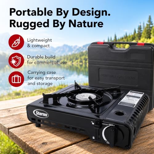 Sterno Portable Butane Stove with Carrying Case - Image 5