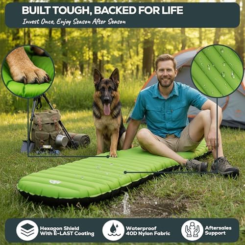 Gear Doctors® ApolloAir 5.2 R-Value [17oz] Ultralight Insulated Inflatable Camping Sleeping Pad — Backpacking Sleeping Pad— Camping Mattress Compact Lightweight for Hiking—Air Mattress for Backpacking - Image 6