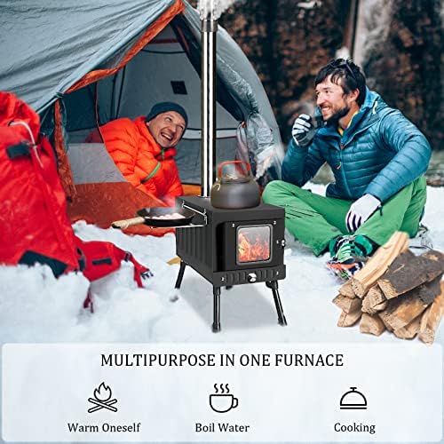 Huskfirm Wood Burning Stove, FoldingTent Stove for Heating - Image 6