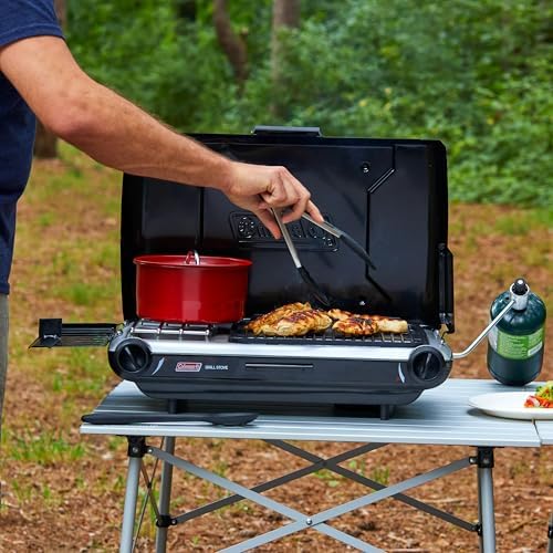 Coleman Tabletop 2-in-1 Camping Grill/Stove, 2-Burner Propane Grill & Stove with Adjustable Burners & 20,000 BTUs of Power, Great for Camping, Tailgating, Grilling - Image 5